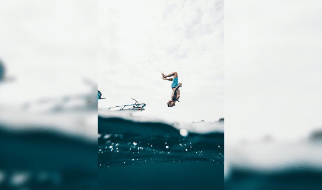 boat jump happy
